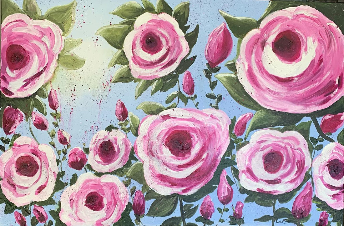 NEW PAINTING! "Rose Garden"