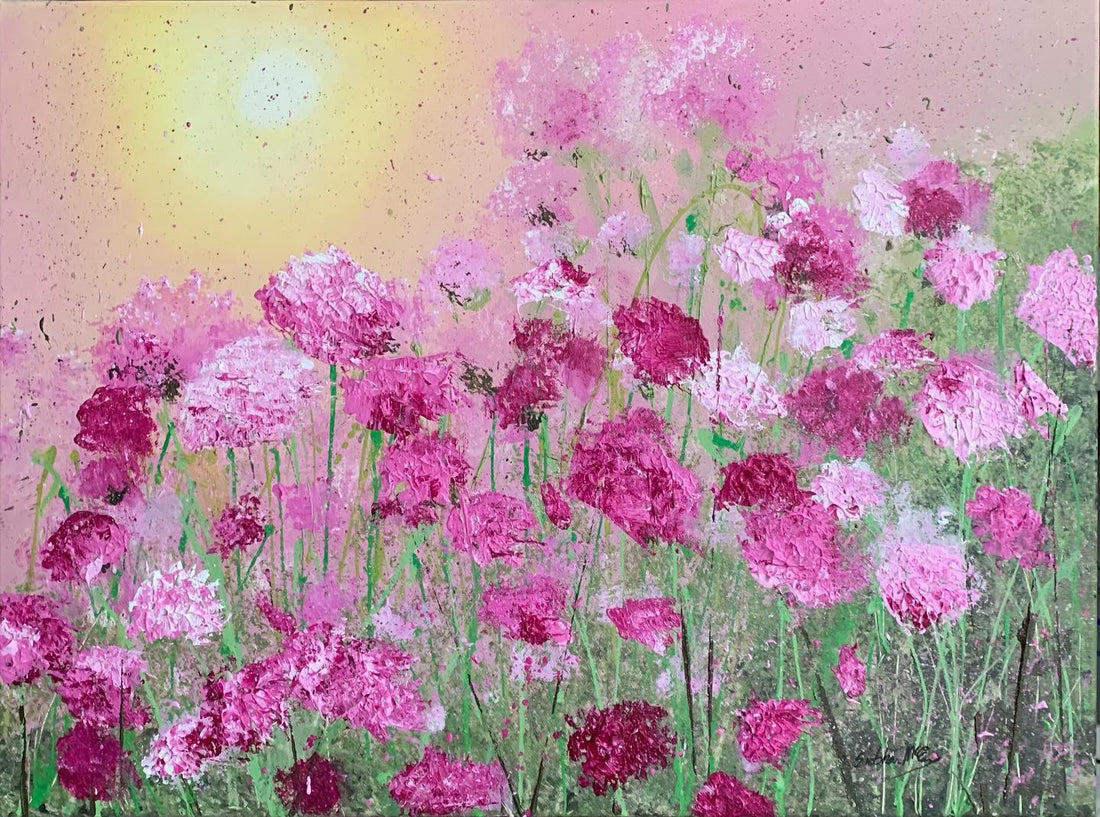 NEW painting! Pink Carnations
