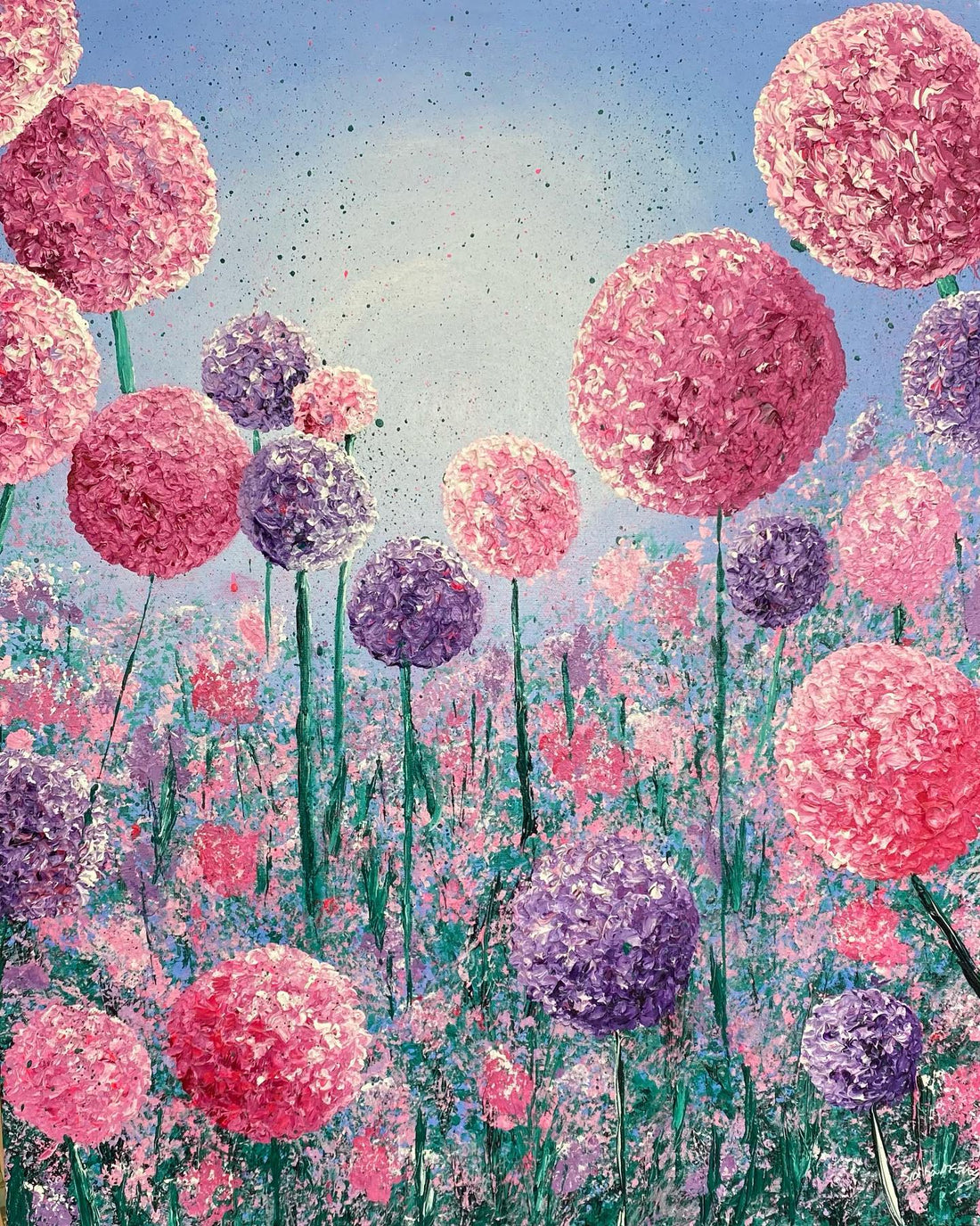 New Commission - Pink Flowers