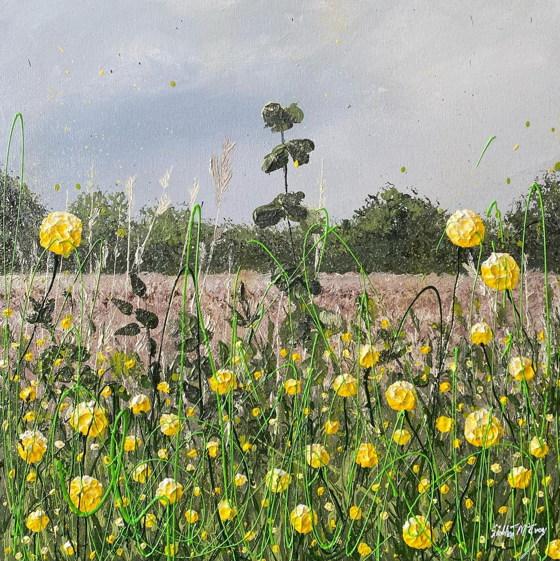 NEW! “Summer Breeze and Yellow Wildflowers"