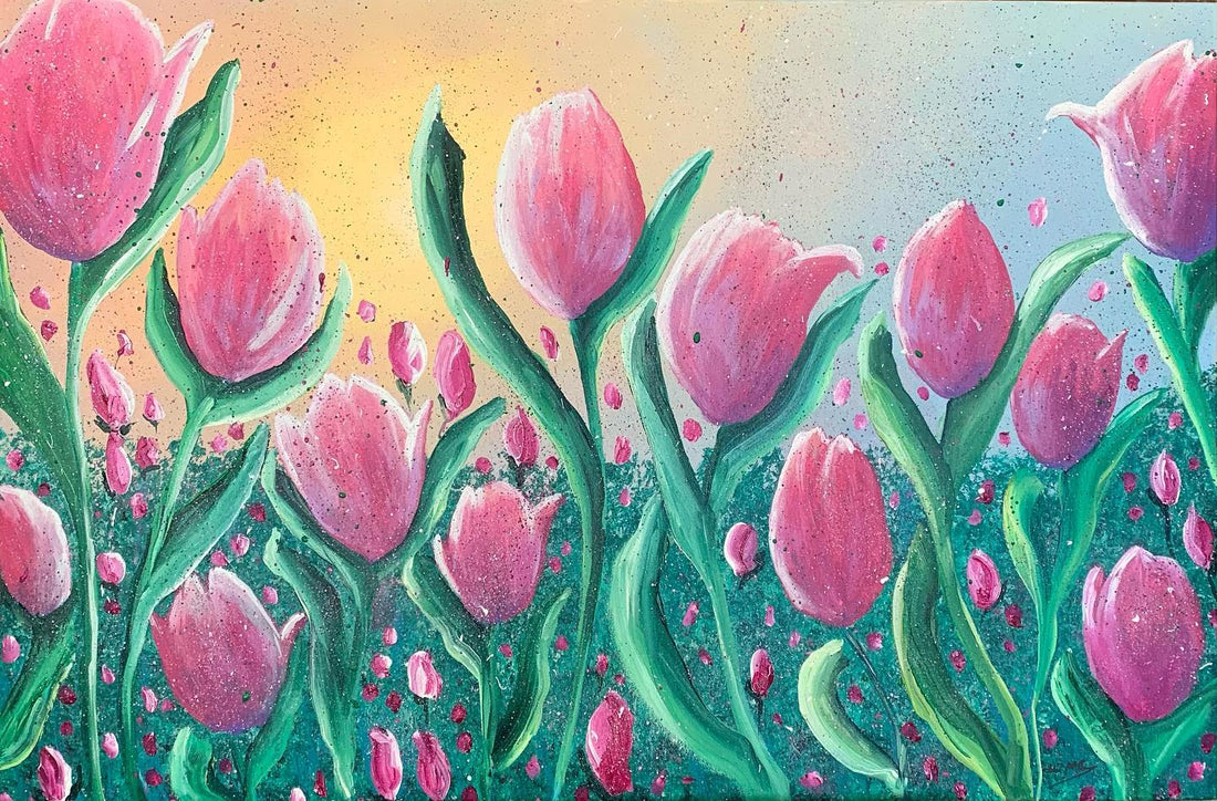 NEW!! Check out my latest painting “Tulips”