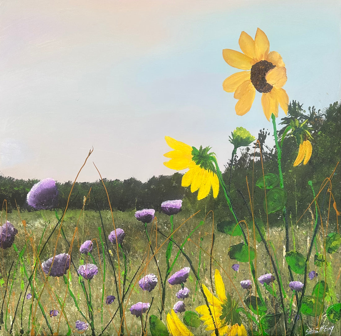 Check out my latest original painting “Whimsical Wildflowers” 🥰