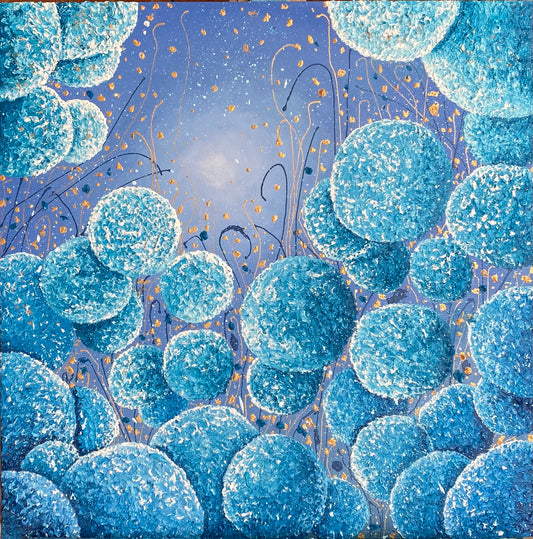 NEW Painting! Sapphire Blue Meadow