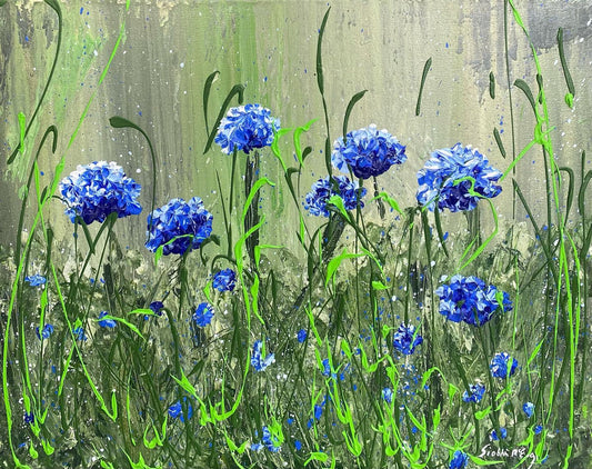 “Blue Cornflowers”