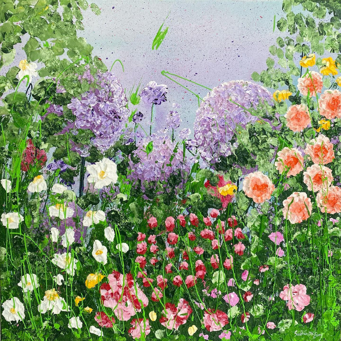 Check out my latest painting “Cottage Garden”
