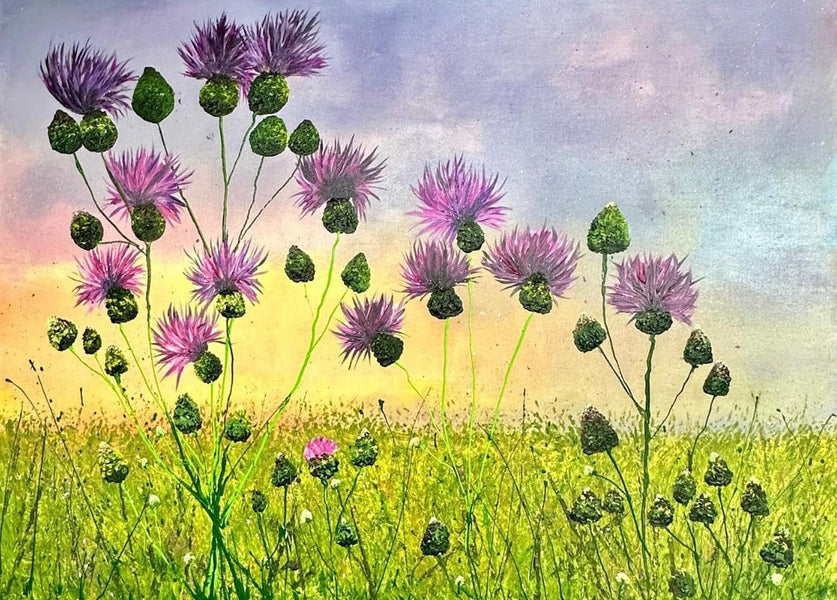 “Thistle Flowers”