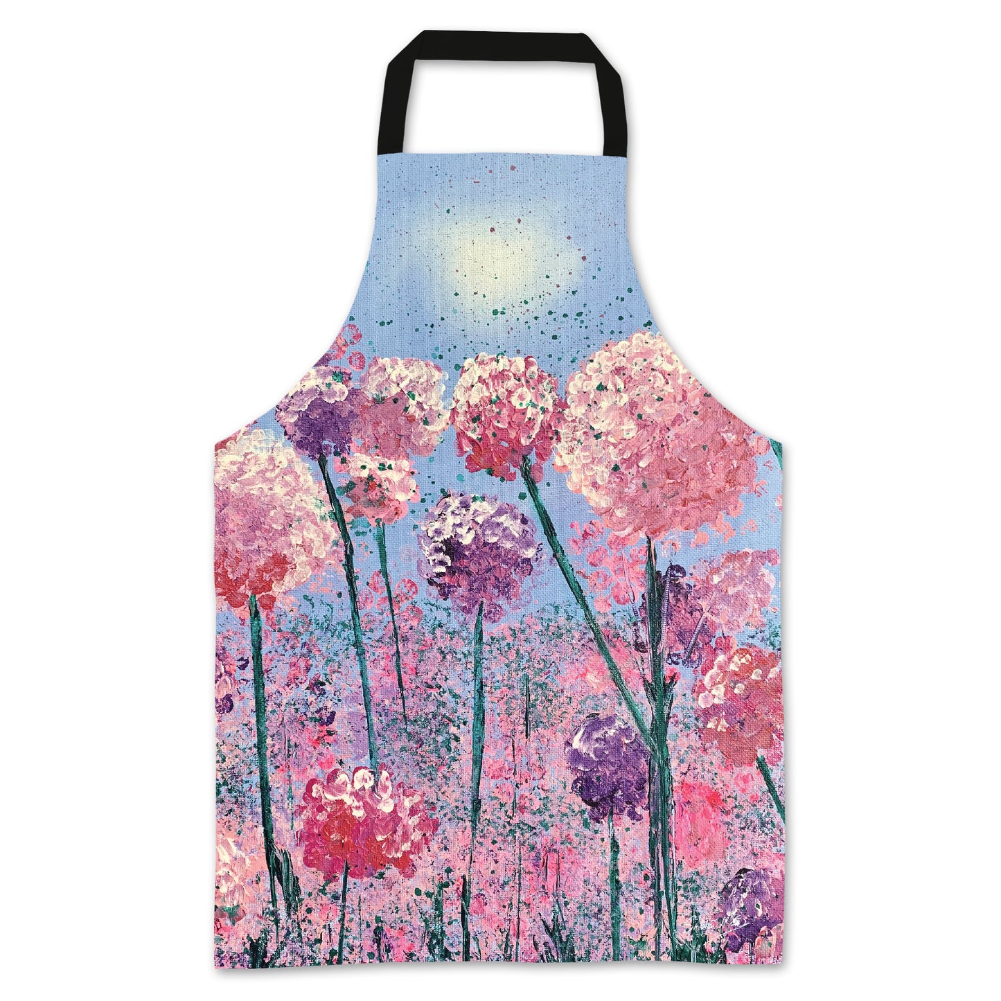 Pink Flowers Apron