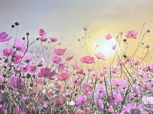 Load image into Gallery viewer, Cosmos Flower Meadow at Sunset
