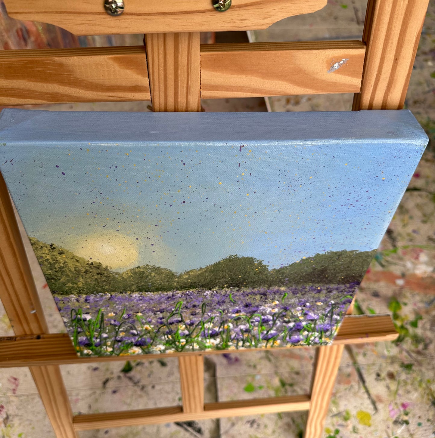 Dancing Cornflowers and Daisies - SOLD