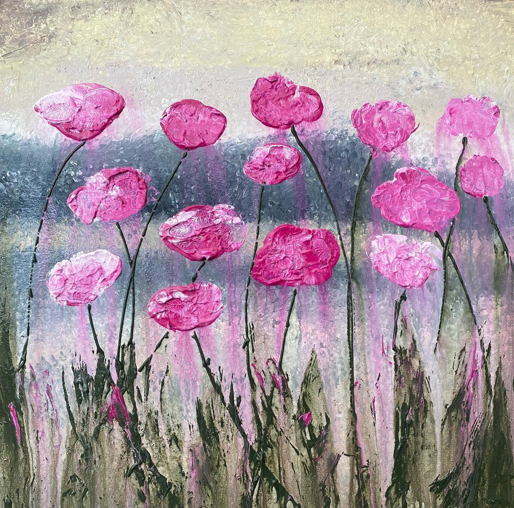 Pink Poppies - SOLD